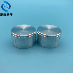 源頭工廠 高品質銀色鋁合金旋鈕 電位器旋鈕 直徑30*17mm 內孔6mm