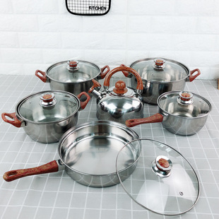 ֱNPbCookware set Cooking pot 12PCS cookware