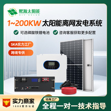 家用太陽能光伏發電系統全套220V並離網儲能逆控一體機供空調供電