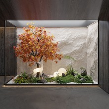 仿真綠植造景紅楓室內商業櫥窗商場景觀大型仿真樹假樹盆栽裝飾
