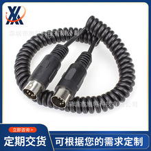 5芯S端子線音頻 DIN 5P彈簧線 大DIN伸縮線 調音台彈弓線電線