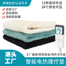 AI智能控溫電熱理療毯墊舒棉絨面料暖身披蓋歐美加熱毯墊冬季必備