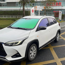 汽車玻璃貼膜紫光炫彩膜前擋膜變色膜車窗膜高隔熱膜防曬膜全車膜