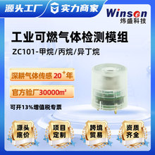 ZC101工業可燃氣體傳感器探頭甲烷丙烷異丁烷可燃氣體檢測傳感器