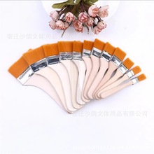 尼龍毛刷油畫刷丙烯水粉水彩筆畫筆板刷排刷牆繪刷兒童繪畫顏料