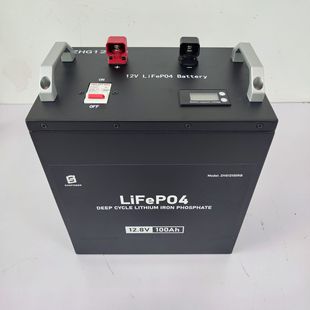 現貨鉛改鋰磷酸鐵鋰電池12.8V-100Ah儲能電池后備電源房車電池