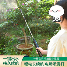 3.7V電動噴霧槍電動噴霧器噴壺澆花園藝噴水槍消毒打葯家用噴霧器