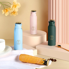 五折5骨拇指傘超輕太陽傘防紫外線遮陽傘黑傘防紫外線太陽傘