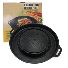 韓式不粘圓形涮烤一體鍋卡式爐小火鍋戶外燒烤盤KS 380麥飯石烤盤