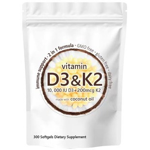 TKF؛ Sd3+k2 Vitamin D3 K2 Supplement Softgels