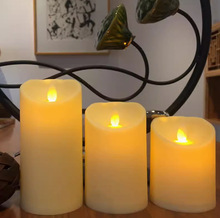 led電子蠟燭燈電池仿真塑料搖擺遙控假蠟燭燈裝飾生日引路燈