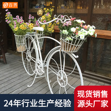 歐式家居擺件拍攝裝飾大自行車婚慶攝影裝飾鐵藝櫥窗道具擺花車架