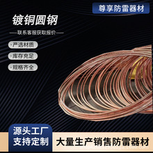 廠家直銷 銅包鋼圓線 鍍銅圓鋼 銅覆鋼圓鋼 銅層厚度單點0.8mm