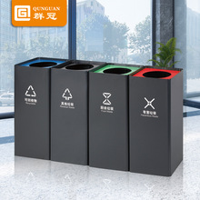 歐式簡約室內戶外分類垃圾桶 時尚垃圾桶 四分類垃圾桶可印刷logo