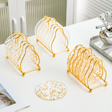 輕奢杯墊ins風隔熱墊茶杯墊北歐創意防燙杯圓形亞克力墊架子套裝