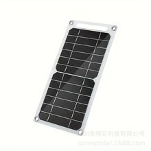 翔日跨境熱賣太陽能板5V6W6V太陽能板太陽能充電器便攜USB輸出