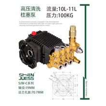 洗車機泵頭高壓清洗機柱塞泵洗車泵關停高壓泵頭小流量造霧噴淋霧