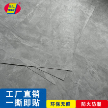 廠家直銷舊屋翻新地板革 商用家用背膠石塑地板 仿大理石自粘地磚