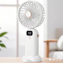 手持風扇小型便攜式usb充電宿舍超靜音電風扇折疊續航掛腰風扇