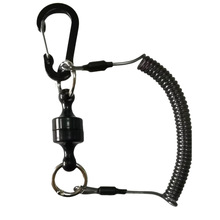 失手繩磁鐵掛扣自動伸縮高彈力彈簧繩防丟繩路亞控魚器磁力掛扣繩