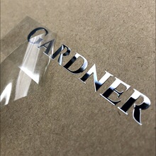 定制logo金屬貼分離標簽超薄金屬標貼鏤空字體UV轉印貼紙燙金貼紙