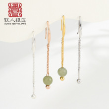 925銀耳鈎自己做耳環的配件螺絲扣調節diy耳飾耳勾耳墜扣珍珠材料