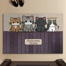 卡通pvc絲圈門墊入戶門地墊家用防滑防水進門腳墊戶外玄關地毯