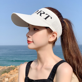 空頂帽女遮陽防曬帽韓版戶外運動太陽帽子2025新款遮陽棒球鴨舌帽