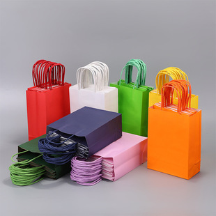 Kraft paper packaging clothing gift handbag