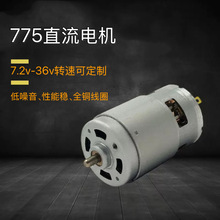 跨境RS775微型直流12V18V36V 電動工具馬達吹吸機定制雙出軸馬達