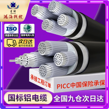 YJLV22國標鋁芯鎧裝0.6/1KV3 4芯16～630平方地埋低壓電線電纜線