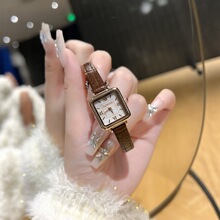 瑪莎菲女士手表方形復古腕表防水休閑女款石英表簡約時尚女表代發