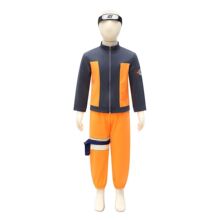 動漫表演服兒童版漩渦鳴人cosplay服裝舞台裝萬聖節跨境亞馬遜
