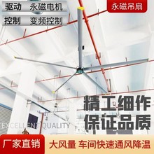 永磁工業大風扇7.3米大直徑工業風扇快速通風降溫 永磁工業大吊扇