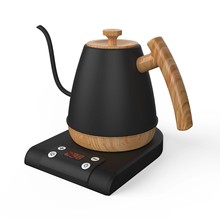 出口1.0L手沖細長嘴智能點滴咖啡摩卡壺小型家用煮咖啡電熱水壺