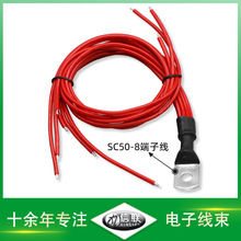 50平方電纜線 大功率鋰電池連接線 SC50-8窺口銅接線 逆變器線束