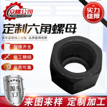 廠家定制六角螺母細牙加厚螺母高強度法蘭螺母