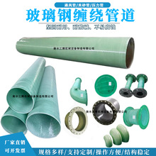 玻璃鋼通風管道夾砂管排水管穿線管通風除臭電纜保護穿線管道管件