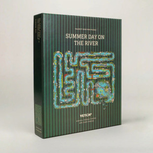 跨境新品Edge Piece Puzzle邊緣拼圖河上的夏日異形拼圖兒童玩具