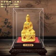 絨沙金南五觀音菩薩擺件 觀音普度叢生佛像寺廟宗教用品擺設