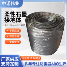 柔性石墨接地線石墨基接地扁線圓線石墨烯接地帶防雷接地線