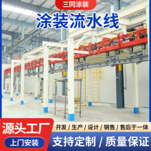 廠家供應積放鏈噴塗設備 塗裝懸掛噴塑噴漆線 塗裝設備噴塗流水線