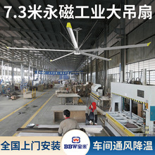 寶米廠家直銷永磁大型吊扇工業大風扇工廠車間倉庫籃球場通風降溫
