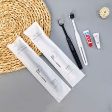 酒店一次性牙刷帶牙膏酒店民宿賓館軟毛牙刷酒店家用待客牙刷旅行