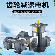 齒輪減速電機380V卧式立式400W750W變頻調速三相電動機齒輪減速機