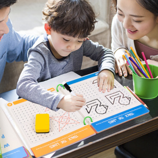 趣味控筆連點畫訓練卡幼兒園迷宮教具兒童專注力早教益智玩具跨境