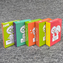 英文版Anger management cards憤怒管理兒童紙牌游戲卡通圖案紙牌