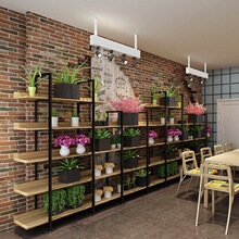鐵藝花架花店展示架落地式花盆架多層貨架室內客廳陽台多肉花架子