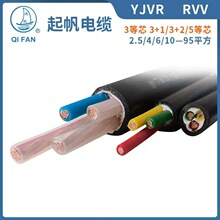 國標電纜上海起帆YJVR2芯70平方150平方電纜線電線高壓高壓電