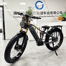 雙驅電動自行車海外倉代發鋰電助力山地車RX80自主品牌可貼牌工廠